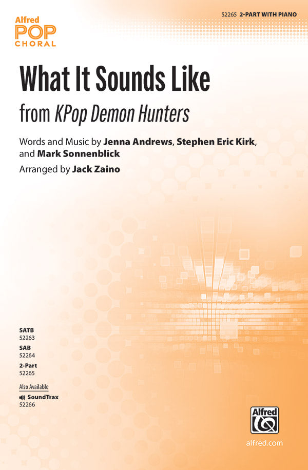 What It Sounds Like Sheet Music Preview