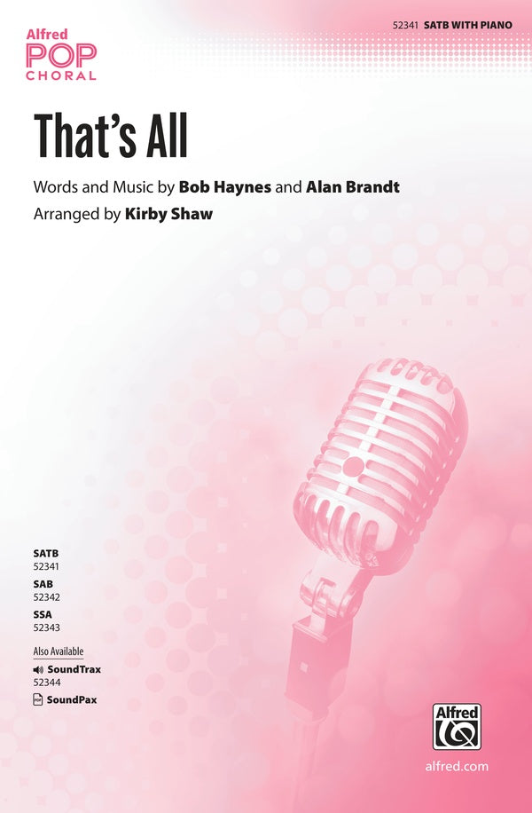 That's All Sheet Music Preview