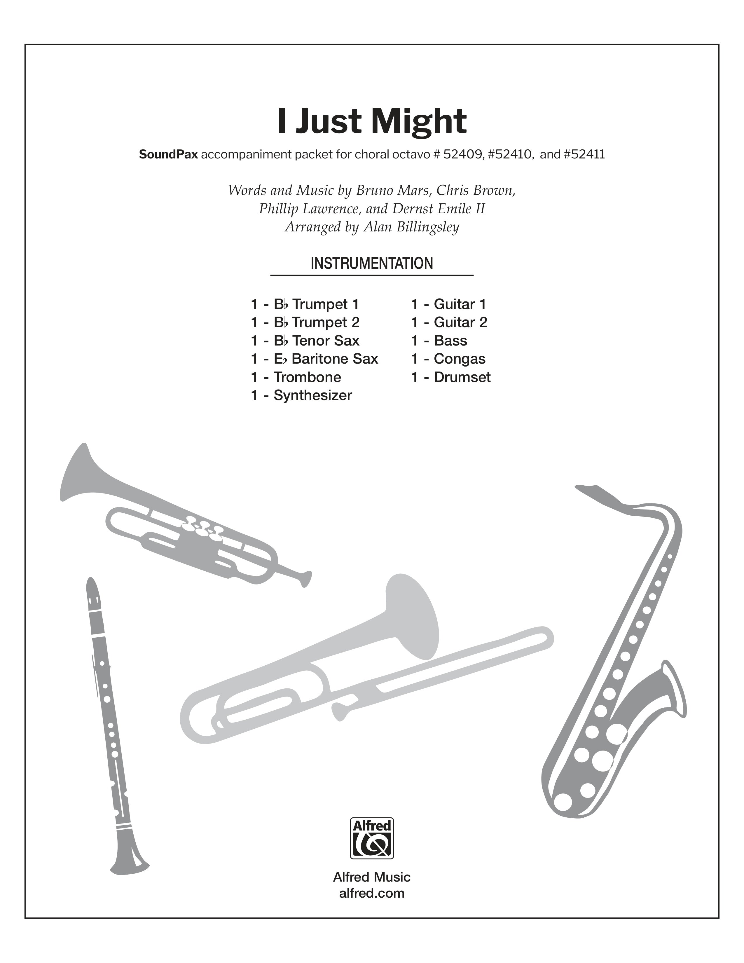 I Just Might: 2nd B-flat Trumpet Sheet Music Preview