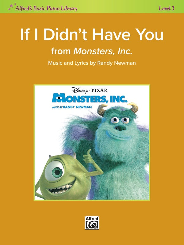 If I Didn't Have You: from Monsters, Inc. Sheet Music Preview