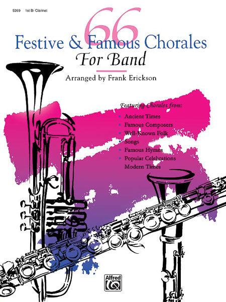 66 Festive & Famous Chorales for Band Cover Image
