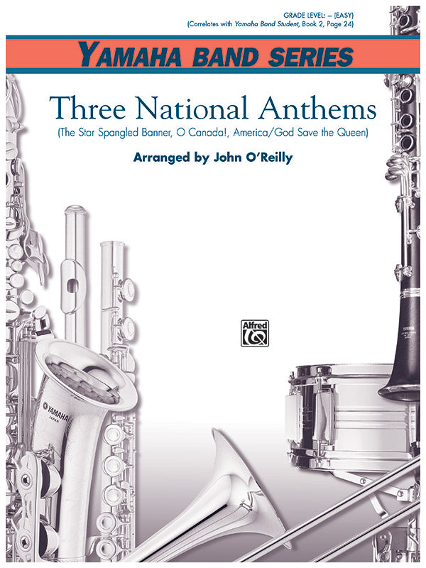 Three National Anthems (Star Spangled Banner, O Canada!, America/God Save the Queen): E-flat Baritone Saxophone Sheet Music Preview