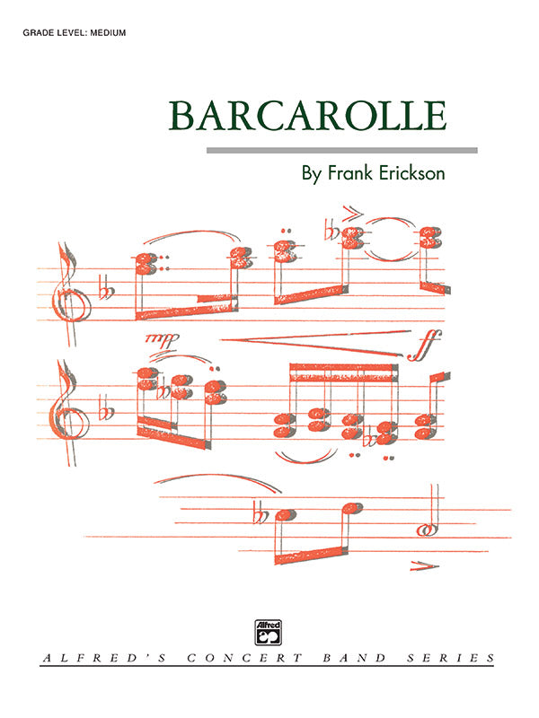 Barcarolle: Baritone B.C. Sheet Music Preview