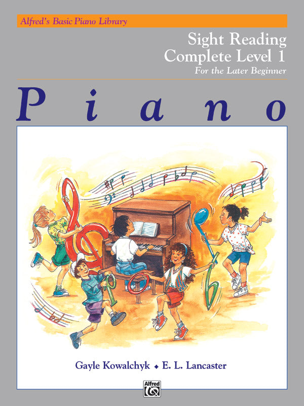 Alfred's Basic Piano Library: Sight Reading Book Complete Level 1 (1A/1B) Cover Image