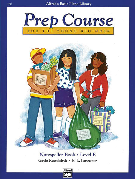 Alfred's Basic Piano Prep Course: Notespeller Book E Cover Image