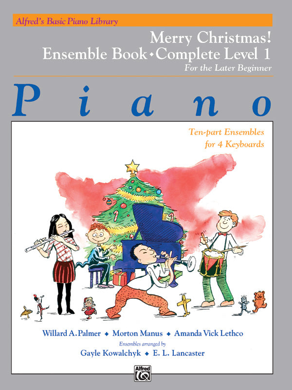 Alfred's Basic Piano Library: Merry Christmas! Ensemble, Complete Book 1 (1A/1B) Cover Image