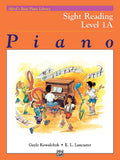 Alfred's Basic Piano Library: Sight Reading Book 1A Cover Image