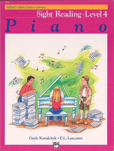 Alfred's Basic Piano Library: Sight Reading Book 4 Sheet Music Preview