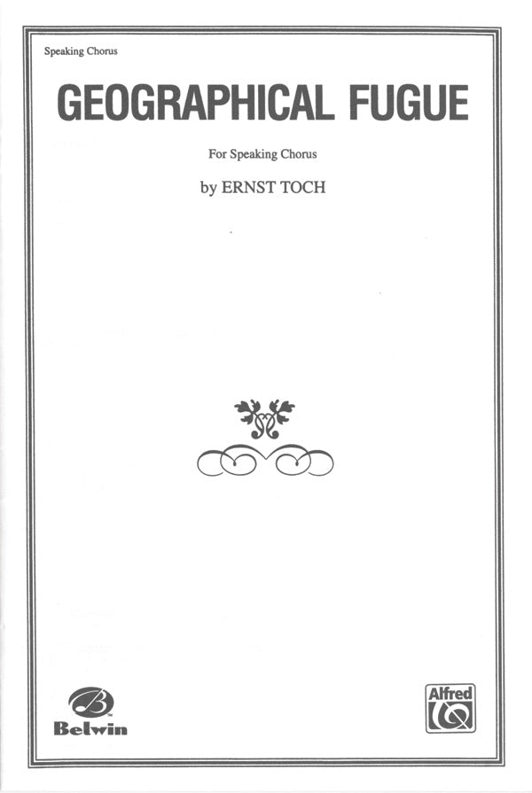 Geographical Fugue Sheet Music Preview