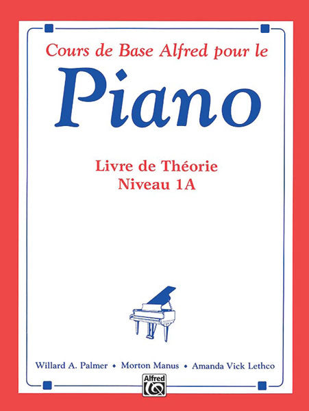 Alfred's Basic Piano Library: French Edition Theory Book 1A Cover Image