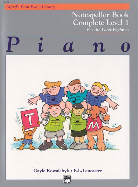 Alfred's Basic Piano Library: Notespeller Book Complete 1 (1A/1B) Cover Image