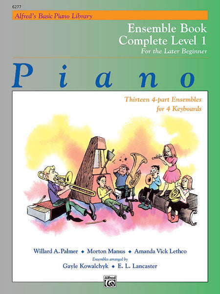 Alfred's Basic Piano Library: Ensemble Book Complete 1 (1A/1B): For the Later Beginner Sheet Music Preview