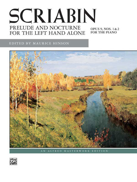 Scriabin: Prelude and Nocturne for the Left Hand, Opus 9 (for left hand alone) Cover Image