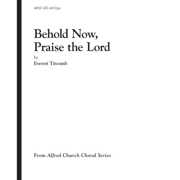 Behold Now, Praise the Lord Sheet Music Preview