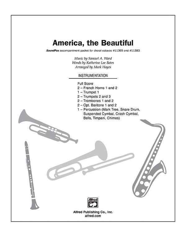 America, the Beautiful: Baritone T.C. Sheet Music Preview