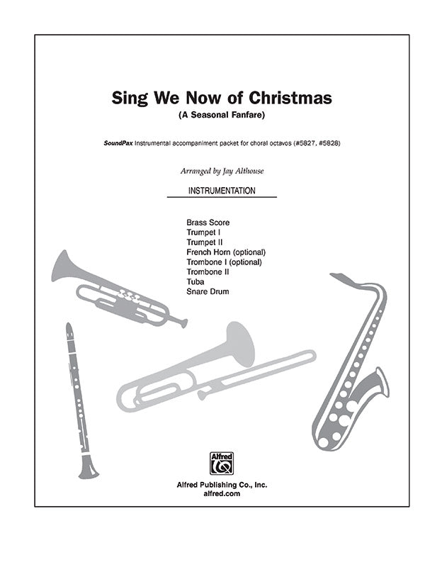 Sing We Now of Christmas (A Seasonal Fanfare): 1st B-flat Trumpet Sheet Music Preview