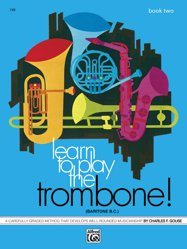 Learn to Play Trombone, Baritone B.C.! Book 2 Cover Image