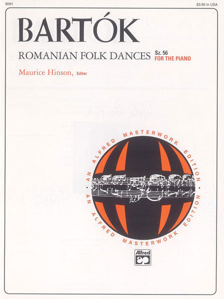 Bartók: Romanian Folk Dances, Sz. 56 for the Piano Cover Image