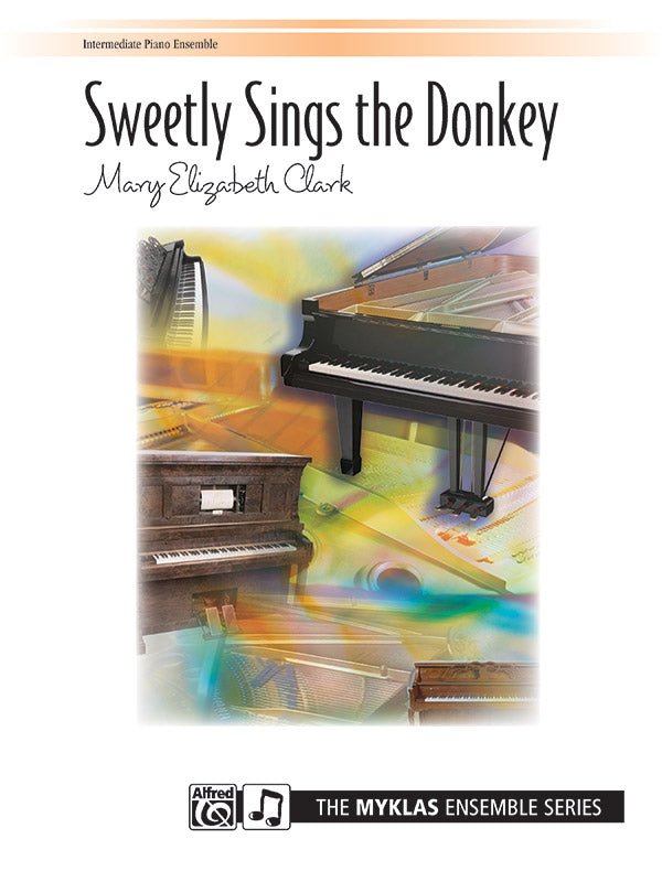 Sweetly Sings the Donkey - Piano Quartet (2 Pianos, 8 Hands) Sheet Music Preview