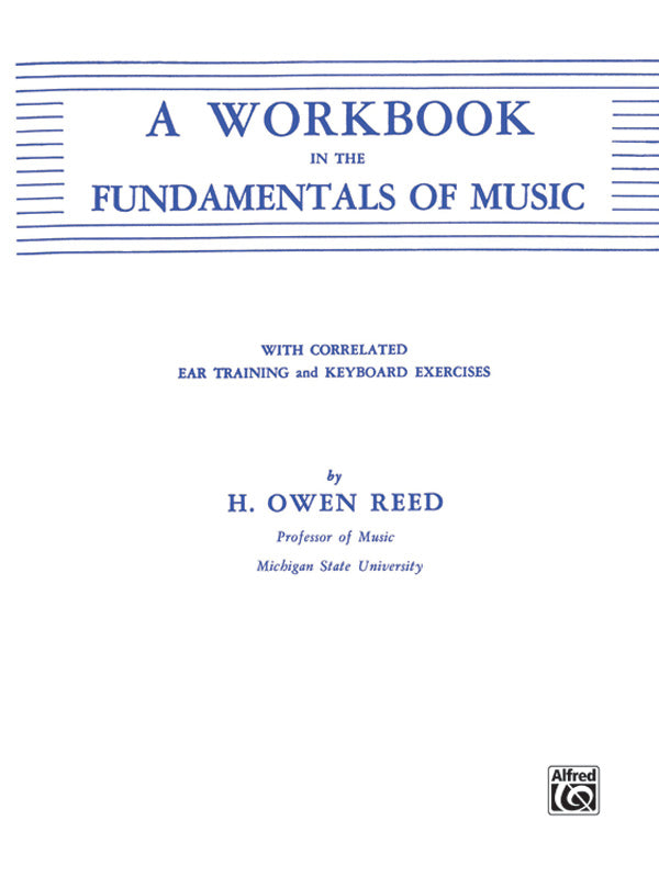 A Workbook in the Fundamentals of Music Cover Image
