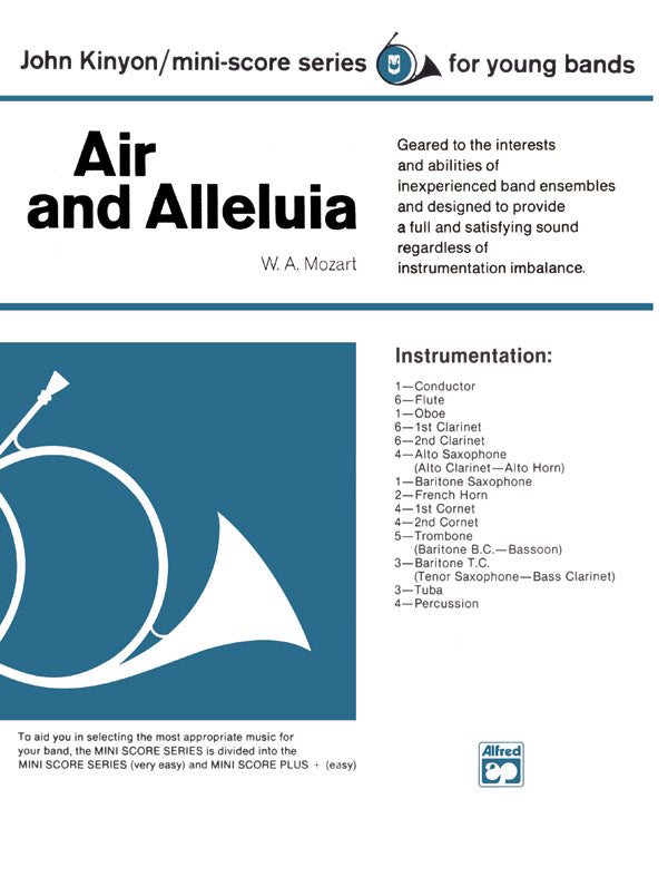 Air and Alleluia: E-flat Baritone Saxophone Sheet Music Preview