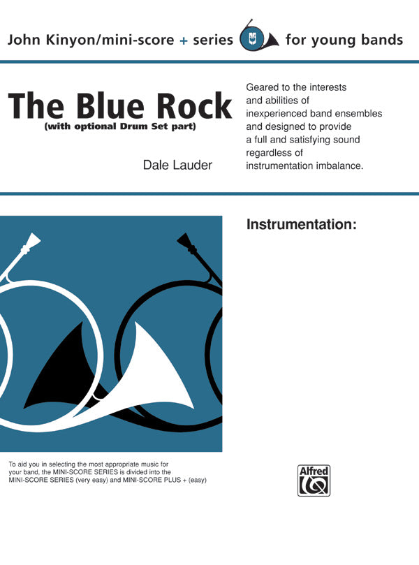 The Blue Rock (with optional Drum Set part): 1st Trombone Sheet Music Preview