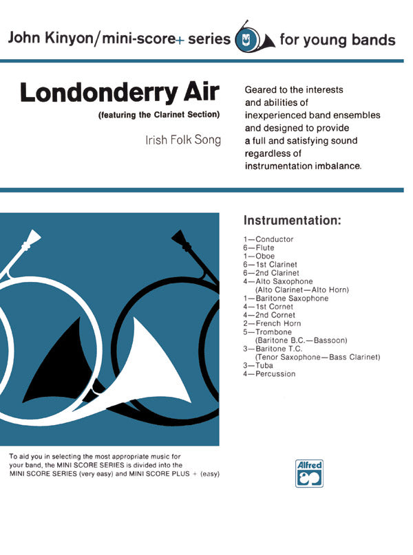 Londonderry Air (featuring the Clarinet section): E-flat Alto Saxophone Sheet Music Preview