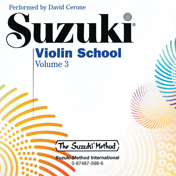 (Legacy Recording) Suzuki Violin School, Volume 3 (Perf. David Cerone) Cover Image