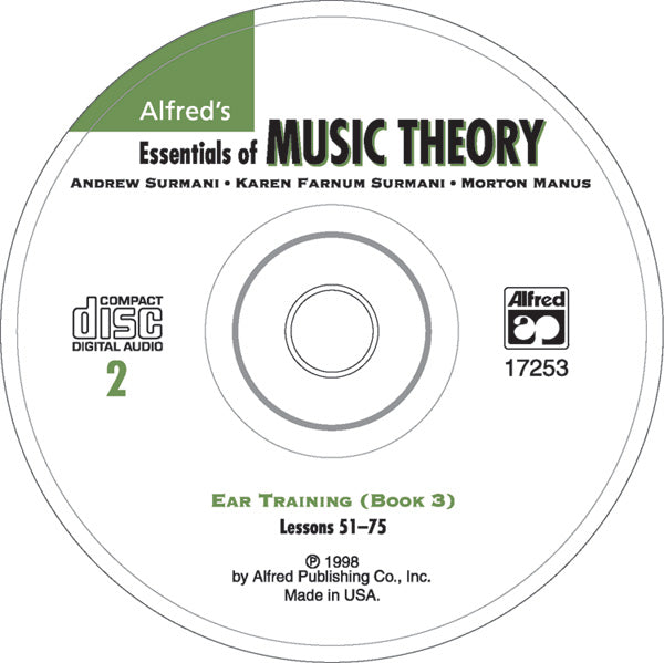 Alfred's Essentials of Music Theory: Ear Training CD 2 (for Book 3) Cover Image