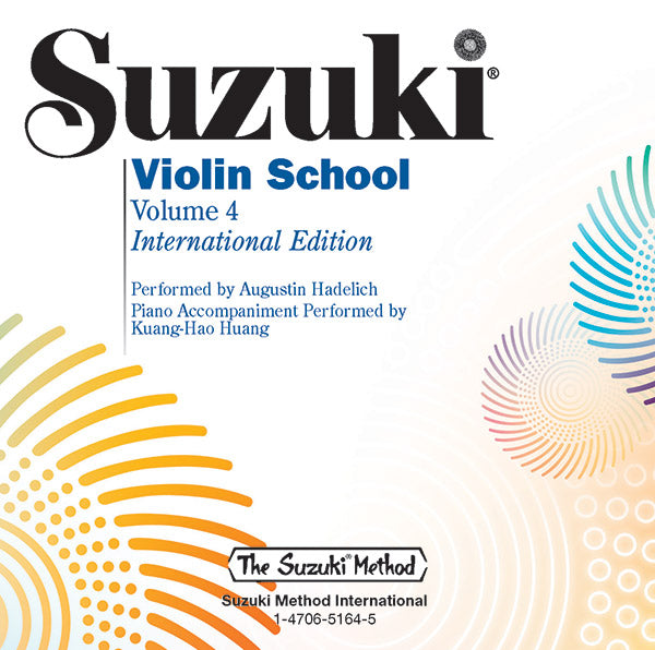 Suzuki Violin School, Volume 4 (International Edition) (Perf. Augustin Hadelich) Cover Image