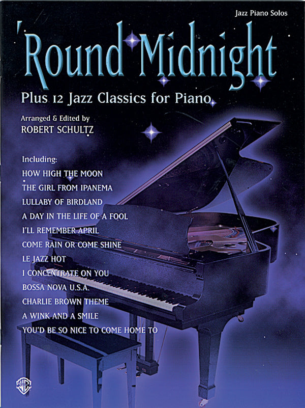 'Round Midnight Plus 12 Jazz Classics for Piano Cover Image