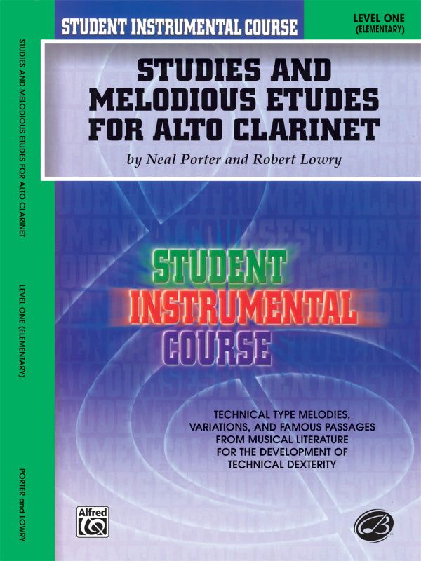 Student Instrumental Course: Studies and Melodious Etudes for Alto Clarinet, Level I Cover Image