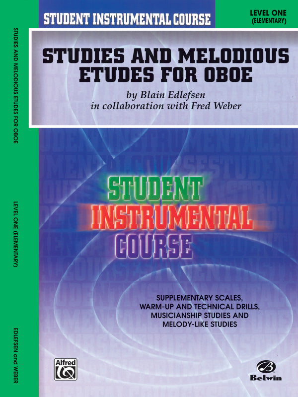 Student Instrumental Course: Studies and Melodious Etudes for Oboe, Level I Cover Image