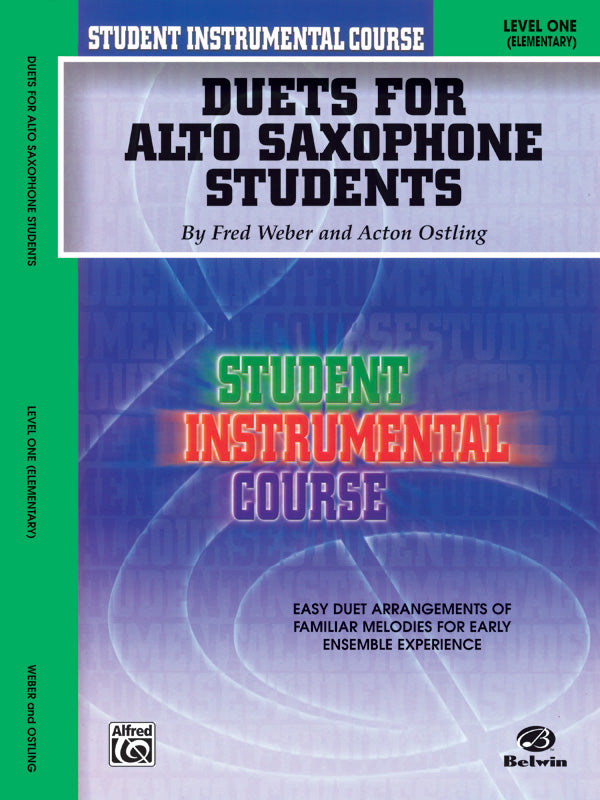 Student Instrumental Course: Duets for Alto Saxophone Students, Level I Cover Image