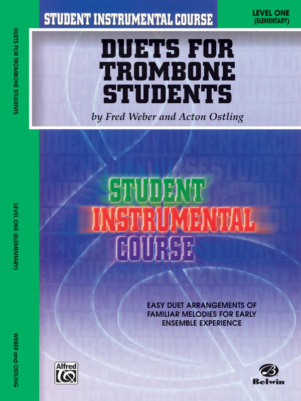 Student Instrumental Course: Duets for Trombone Students, Level I Cover Image