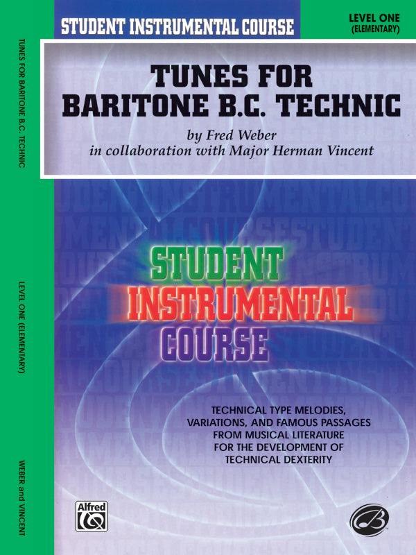 Student Instrumental Course: Tunes for Baritone Technic, Level I Cover Image