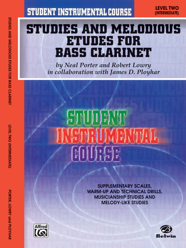 Student Instrumental Course: Studies and Melodious Etudes for Bass Clarinet, Level II Cover Image
