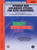 Student Instrumental Course: Studies and Melodious Etudes for Alto Saxophone, Level II Cover Image