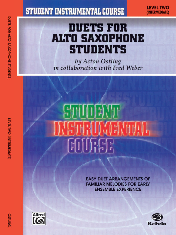 Student Instrumental Course: Duets for Alto Saxophone Students, Level II Cover Image