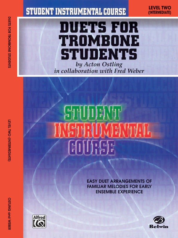Student Instrumental Course: Duets for Trombone Students, Level II Cover Image