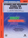 Student Instrumental Course: Studies and Melodious Etudes for Baritone (B.C.), Level II Cover Image