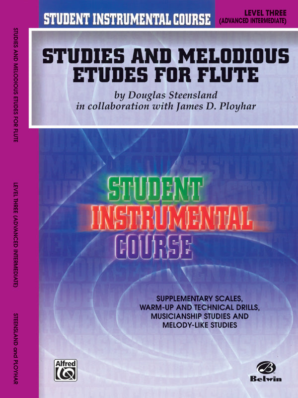 Student Instrumental Course: Studies and Melodious Etudes for Flute, Level III Cover Image