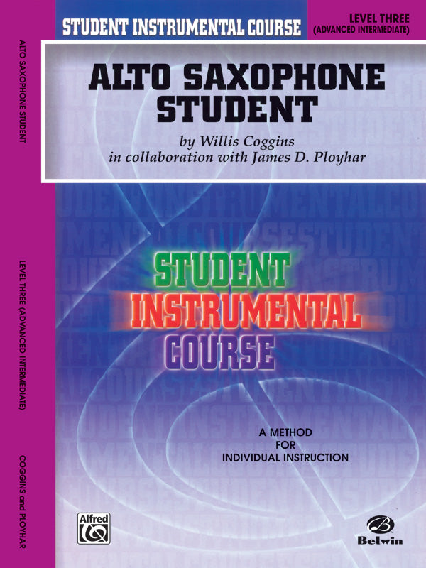 Student Instrumental Course: Alto Saxophone Student, Level III Cover Image