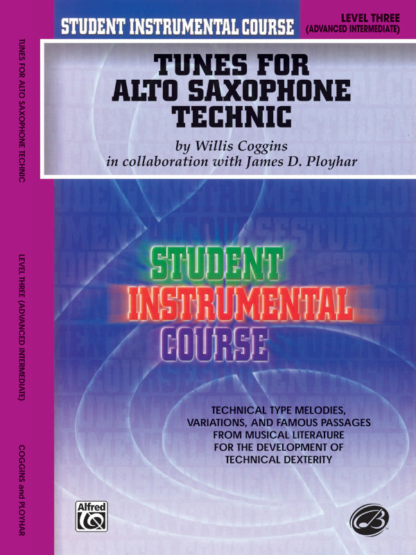 Student Instrumental Course: Tunes for Alto Saxophone Technic, Level III Cover Image
