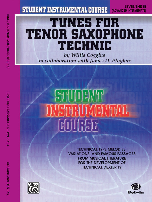 Student Instrumental Course: Tunes for Tenor Saxophone Technic, Level III Cover Image