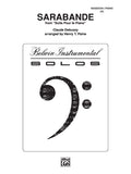 Sarabande (from <I>Suite pour le Piano</I>) Cover Image