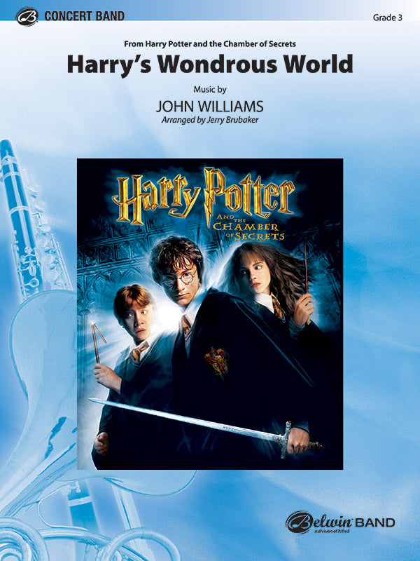Harry's Wondrous World (from Harry Potter and the Chamber of Secrets): (wp) B-flat Baritone B.C. Sheet Music Preview