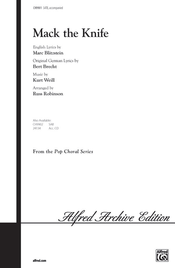 Mack the Knife Sheet Music Preview