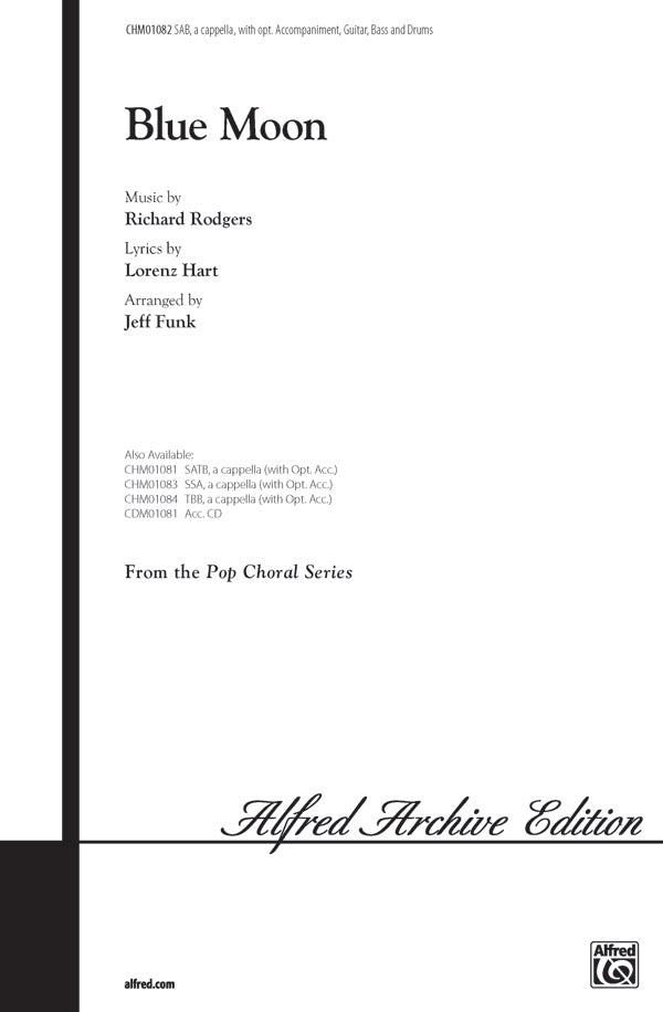Blue Moon Sheet Music Preview
