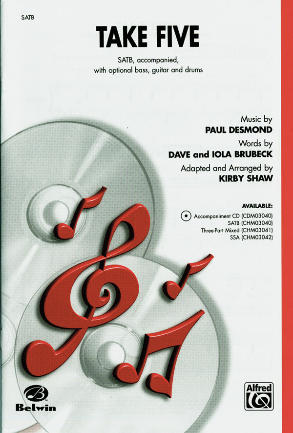 Take Five Sheet Music Preview
